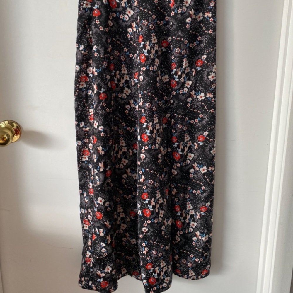 Floral Topshop Slit Skirt